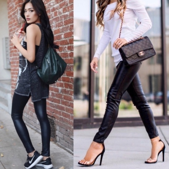 NWT Aluna Levi pleather leggings - Picture 2 of 6